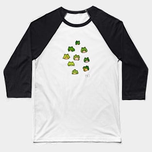 Frogs Doodle Baseball T-Shirt